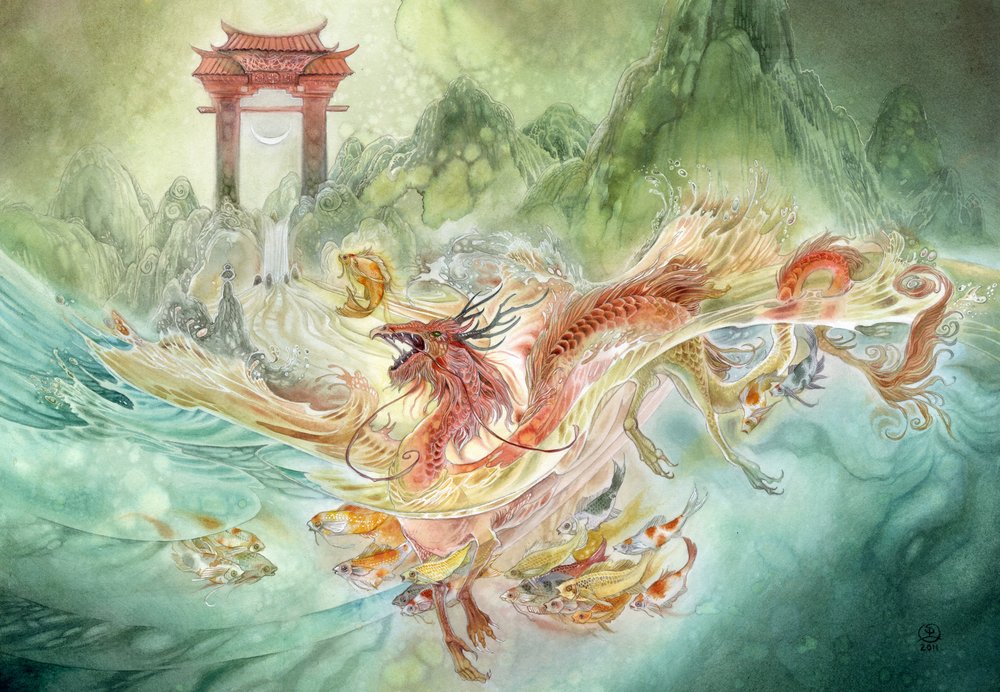 Le koi dragon mythique - Stephanie Law