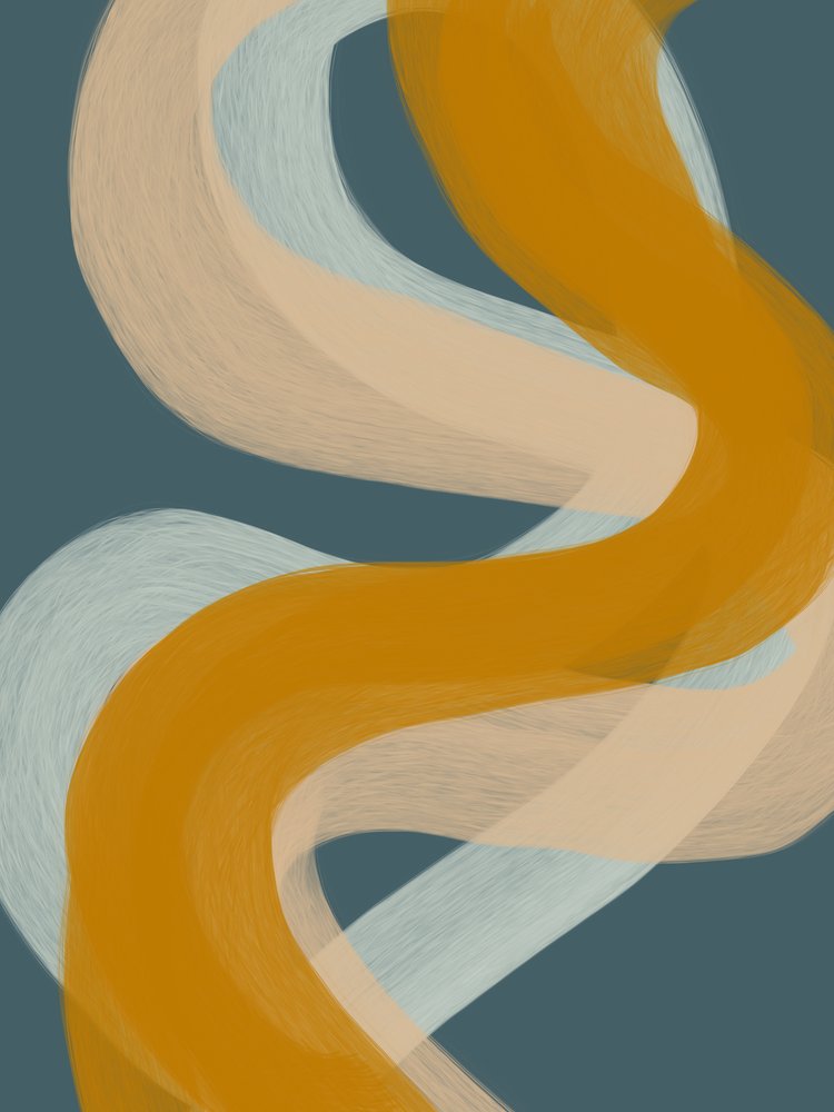 Courbes abstraites fluides - Studio Palette