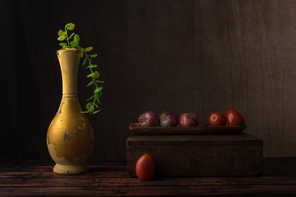 Nature morte rustique sombre - Sumit Dhuper