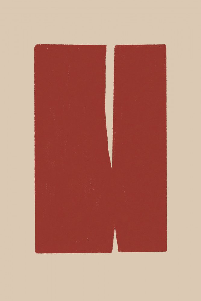 Formes rouges divisées - THE MIUUS STUDIO