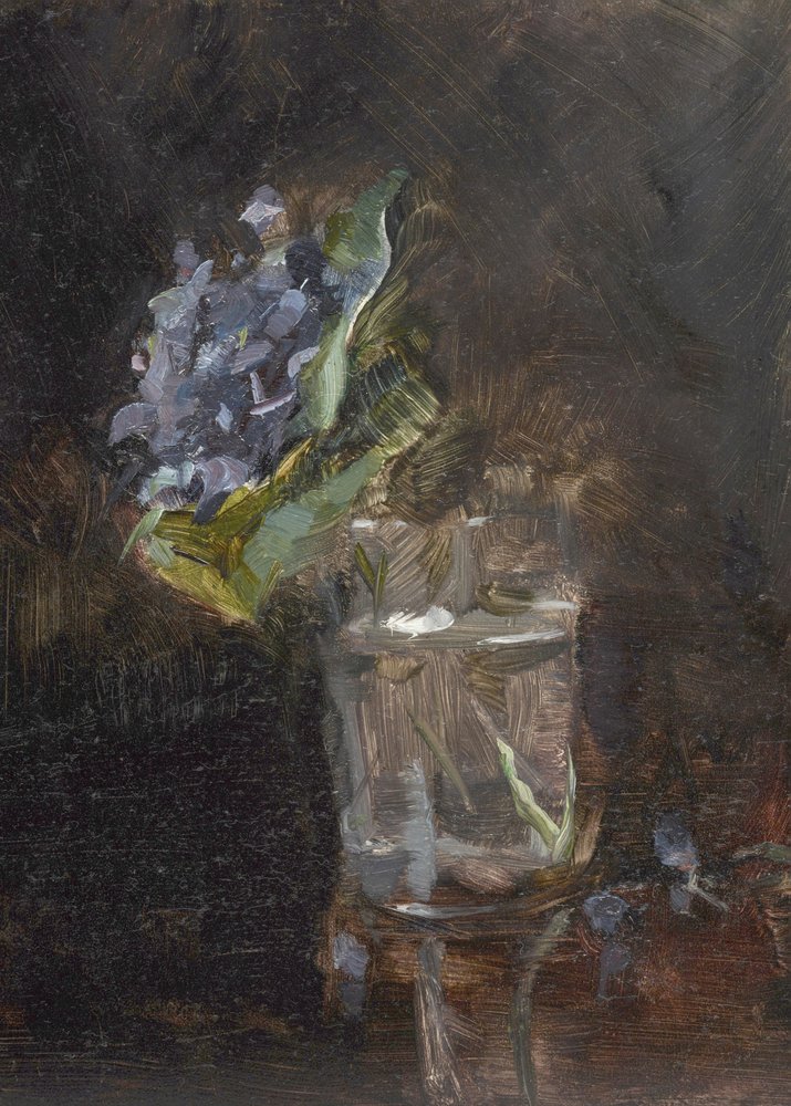 Bouquet de violettes dans un vase (1882) - TOULOUSE LAUTREC