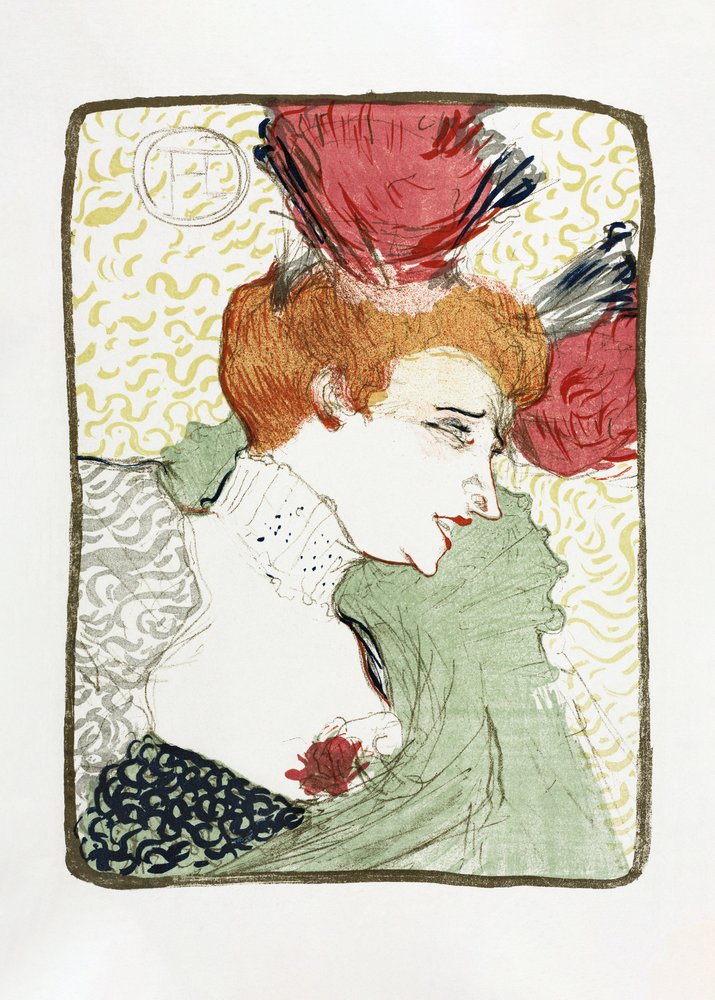 Buste de Mademoiselle Lender (1895) - TOULOUSE LAUTREC