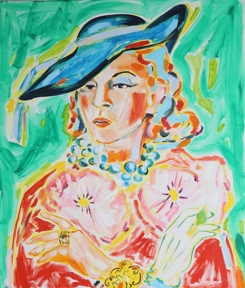 Chapeau bleu élégant pour femme - Tamara Jare