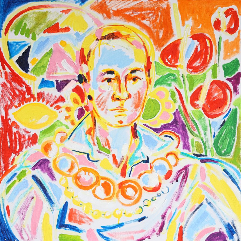 Portrait abstrait plein de vie - Tamara Jare