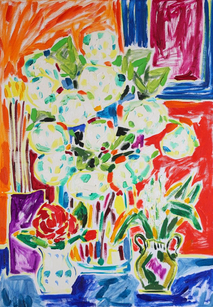 Nature morte florale éclatante - Tamara Jare
