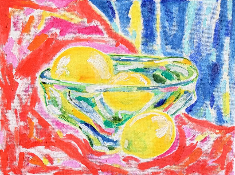 Nature morte aux citrons éclatants - Tamara Jare