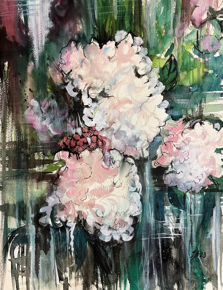 Abstrait floral onirique - Tanya Lundmark