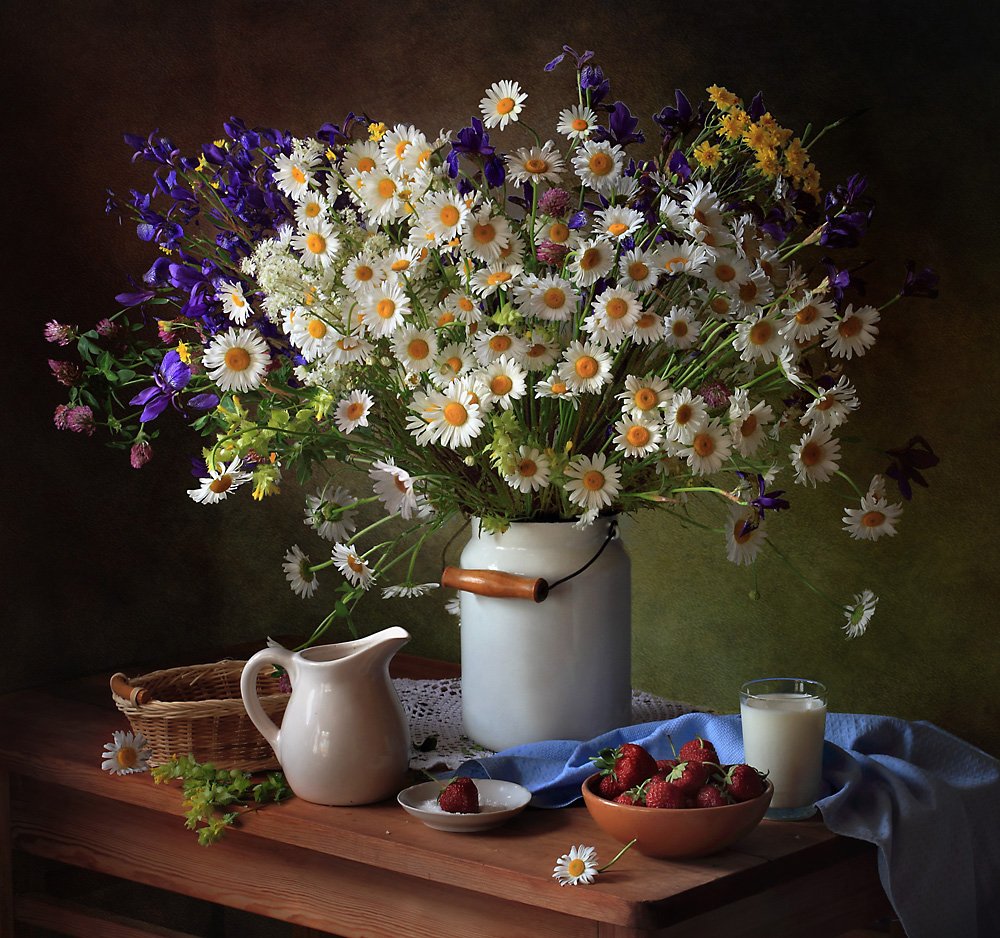 Nature morte estivale champêtre - Tatyana Skorokhod