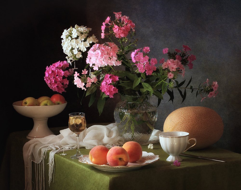 Phlox et fruits d