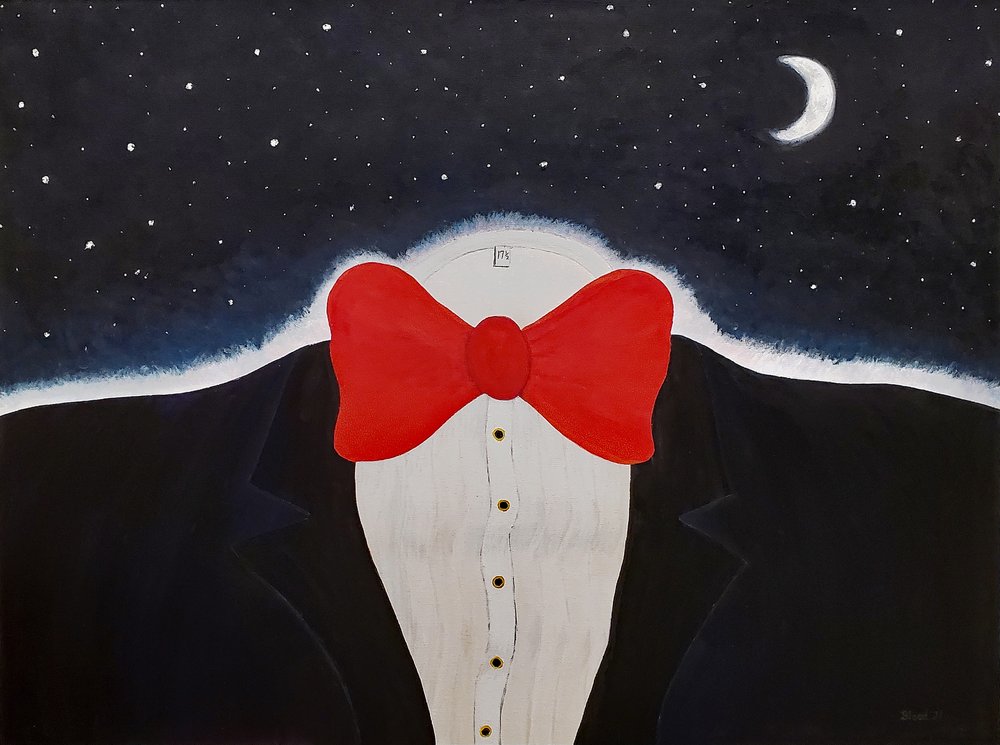 Nœud papillon rouge « Moonlit » - Tom Blood