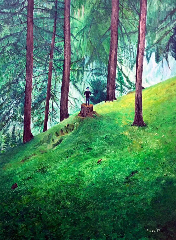 Silhouette solitaire dans la forêt - Tom Blood
