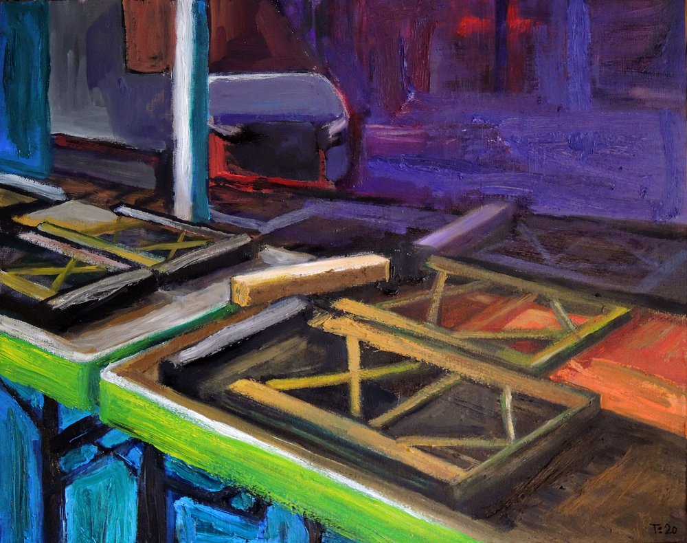 Tables de marché colorées - Tore Bahnson