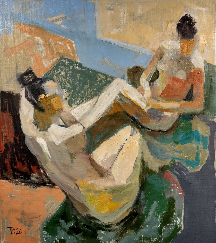 Figures abstraites allongées - Tore Bahnson