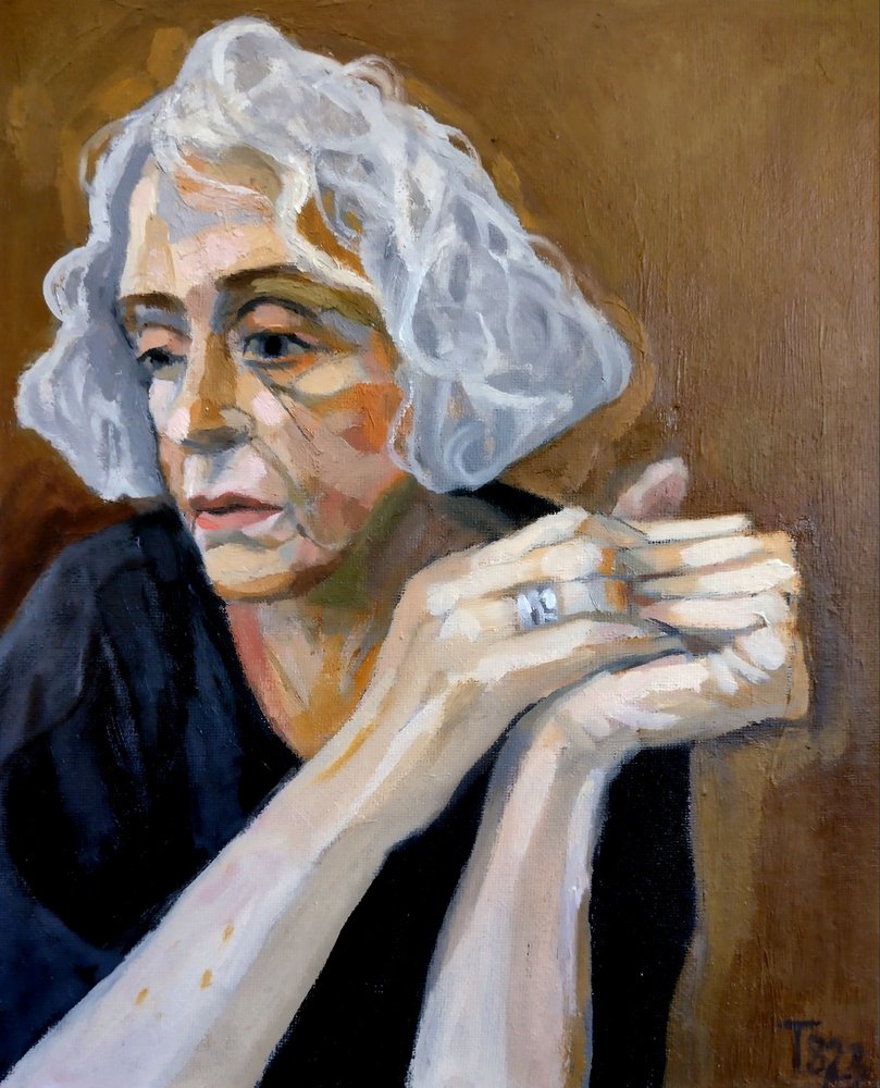 Une femme âgée pensive - Tore Bahnson