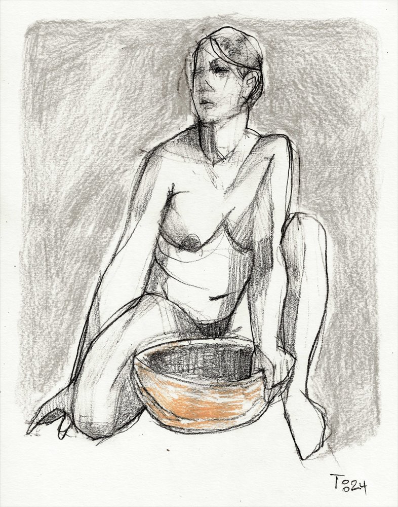 Dessin de nu dans le calme - Tore Bahnson