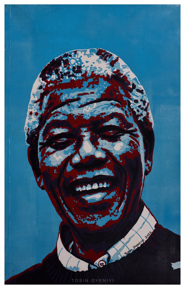 Portrait pop art joyeux - Tosin Oyeniyi