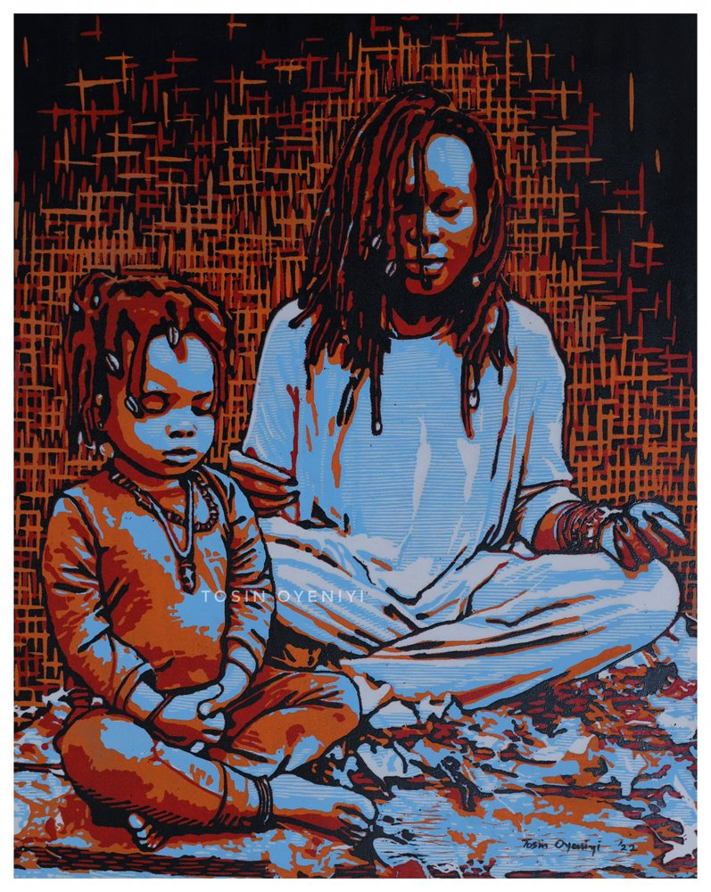 Mère et enfant en paix - Tosin Oyeniyi
