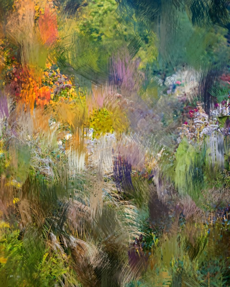 Abstrait « Jardin éclatant » - Uma Gokhale