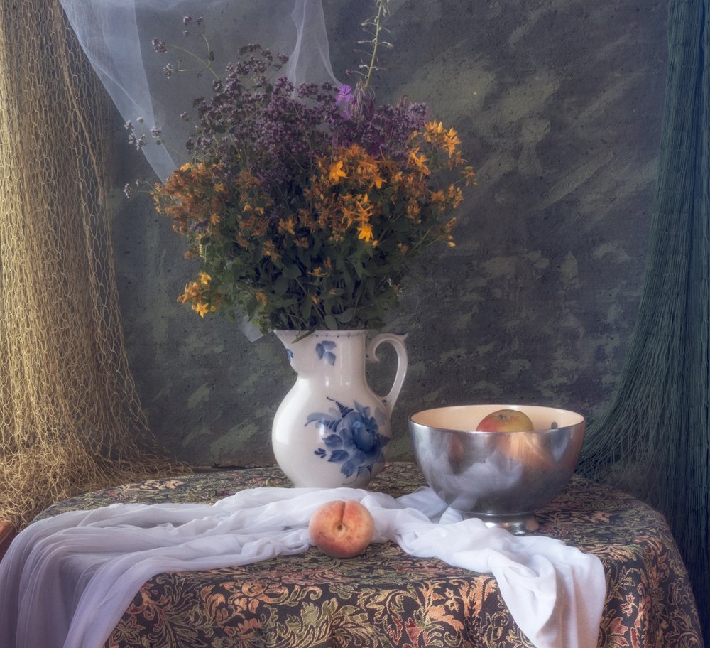 Nature morte florale rustique - UstinaGreen