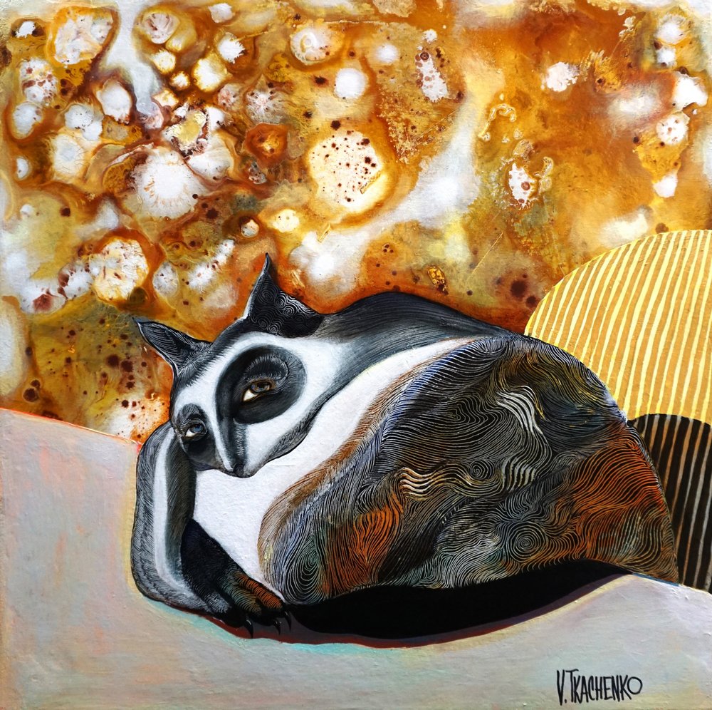 Créature rayée pensive - Victor Tkachenko