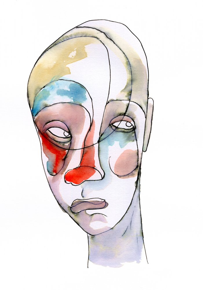 Portrait abstrait et pensif - Wildemar Doomgriever