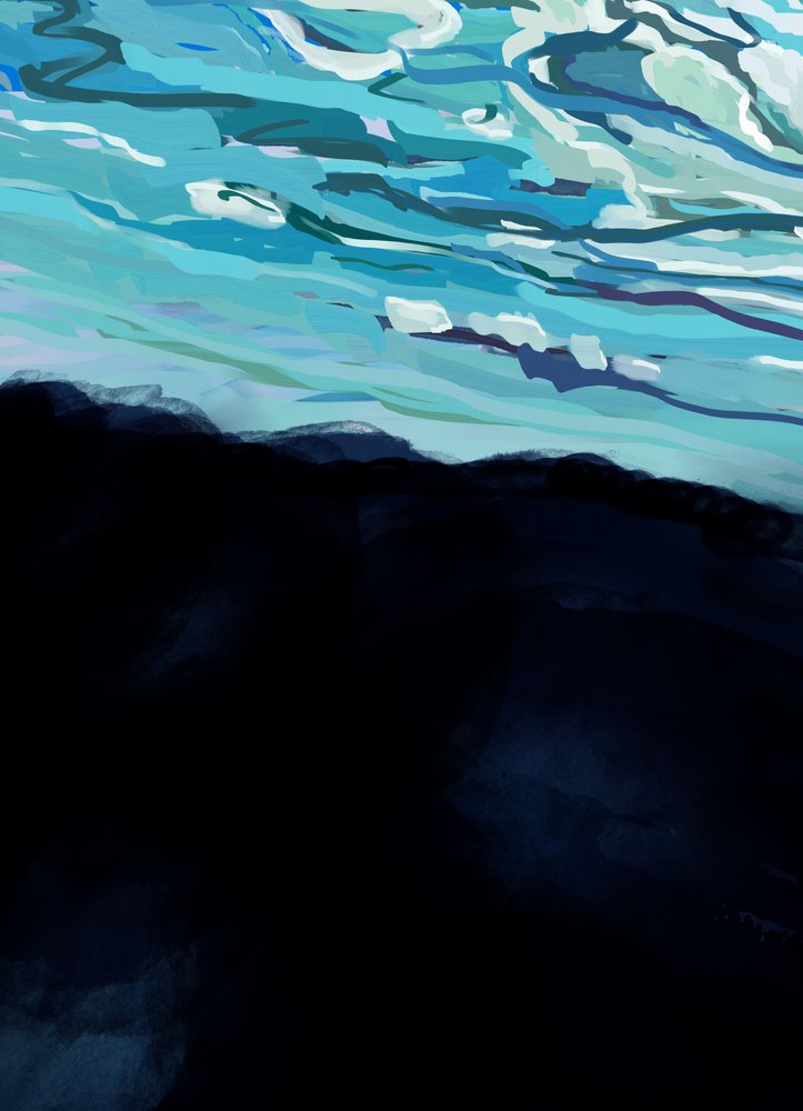 Lumière bleue submergée - XHOZUCAN