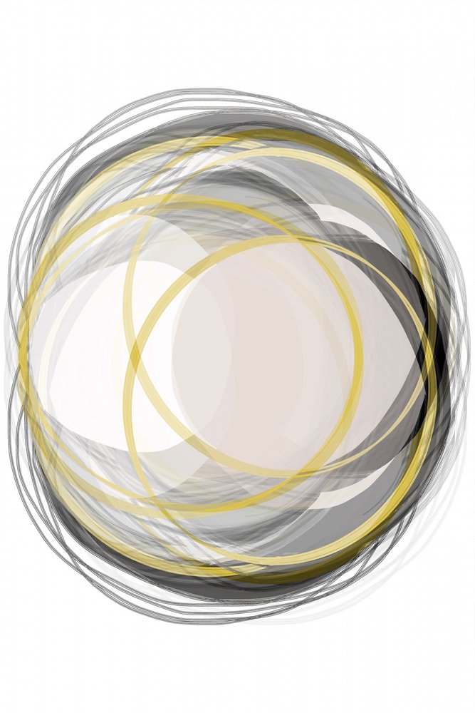 Cercle dorés abstraits - cartissi
