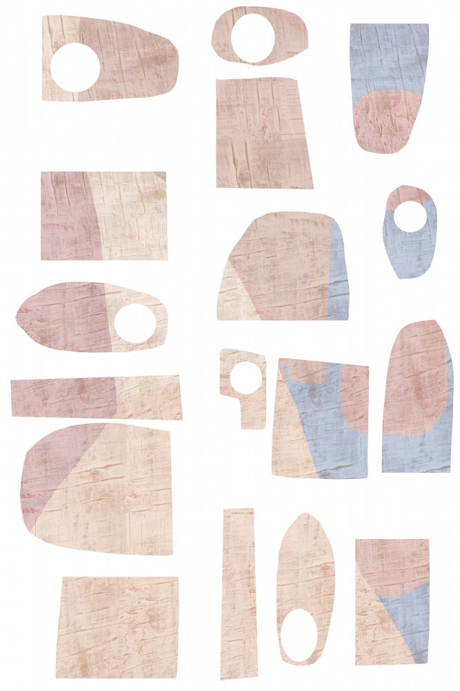 Formes abstraites au pastel - cartissi