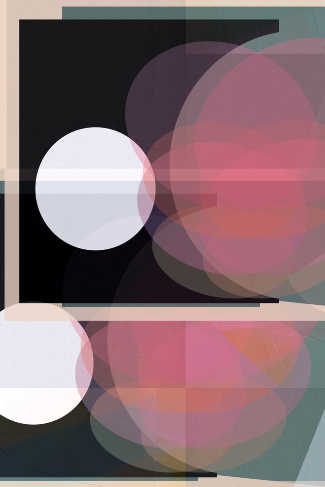 Cercle rose abstrait - cartissi