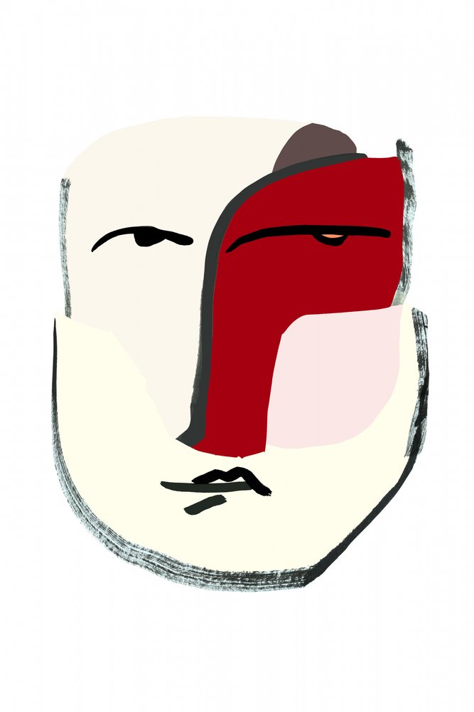 Résumé : Visage rouge - cartissi