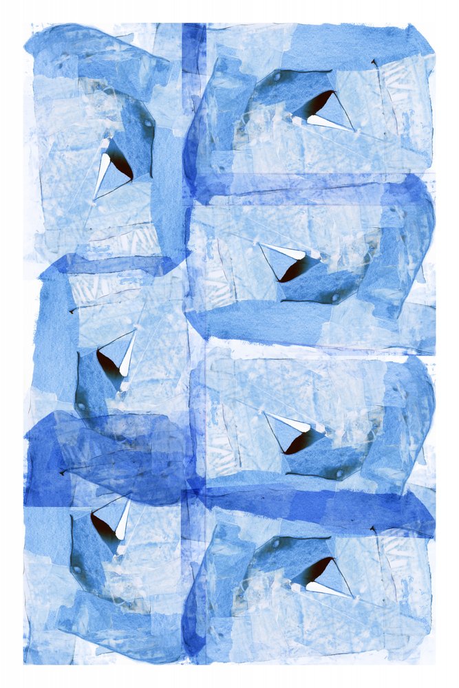 Formes géométriques bleues - cartissi