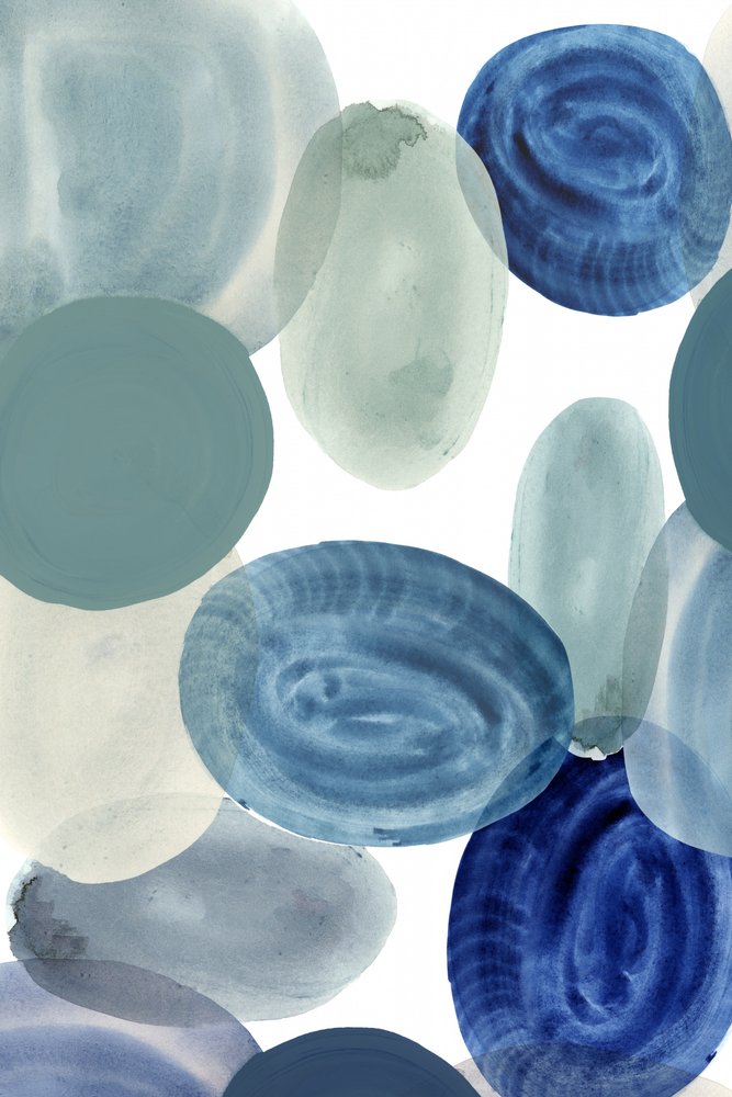 Formes bleues et vertes apaisantes - cartissi