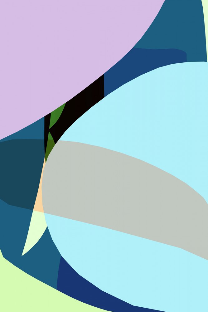 Abstraction colorée et courbe - cartissi