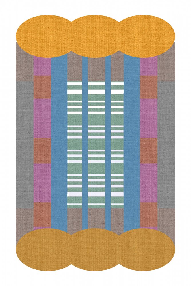 Tissu géométrique coloré - cartissi