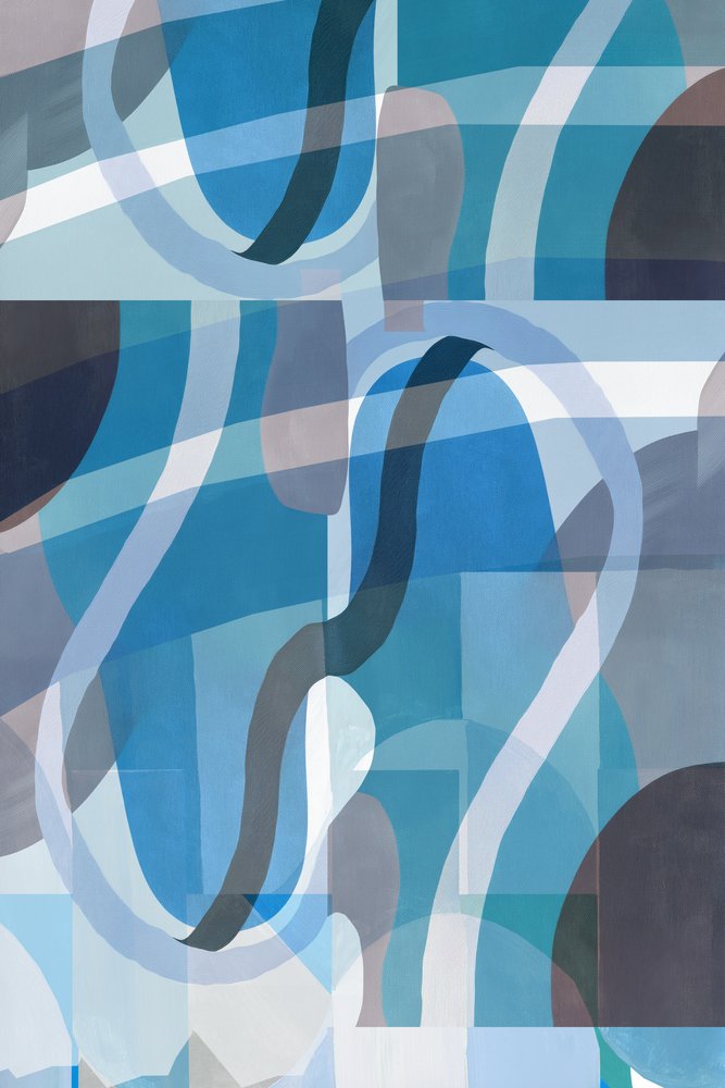 Abstraction bleue et fraîche - cartissi