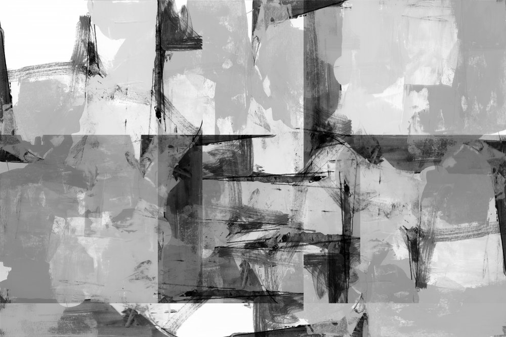 Abstrait dynamique en niveaux de gris - cartissi