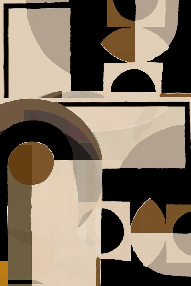 Abstraction géométrique aux tons terreux - cartissi