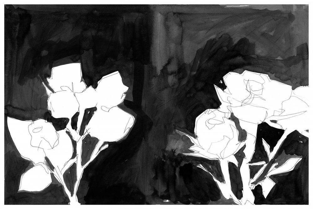 Fleurs nocturnes élégantes - cartissi