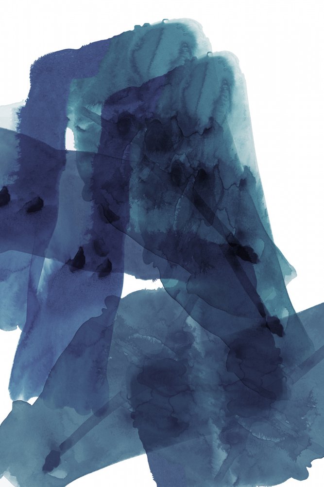 Abstrait bleu fluide - cartissi