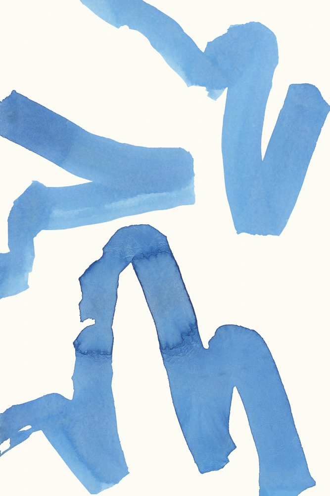 Abstrait bleu fluide - cartissi