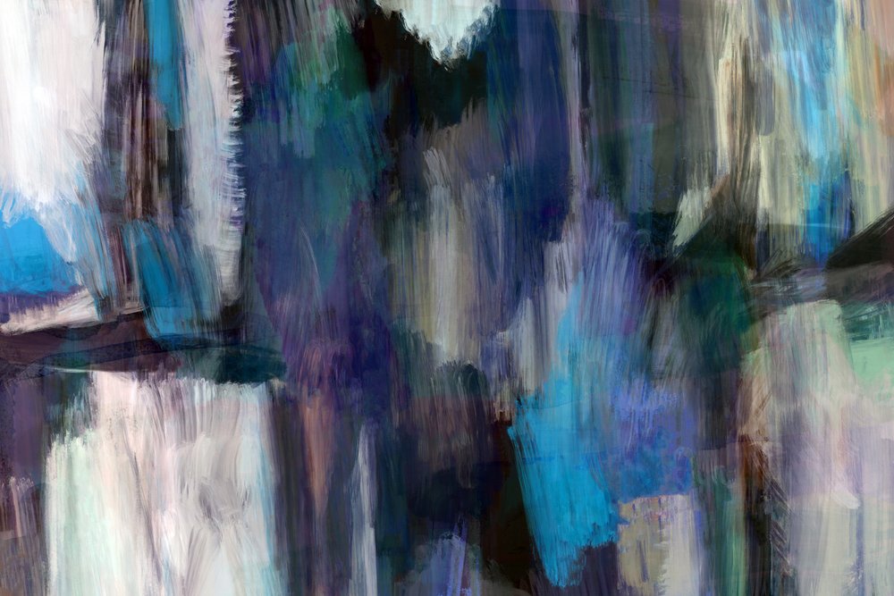 Nuances fluides de bleu et de vert - cartissi