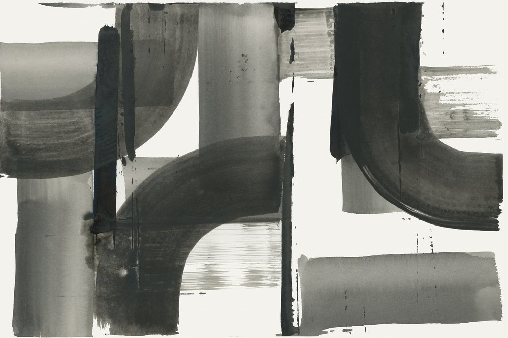 Abstrait en nuances de gris fluides - cartissi