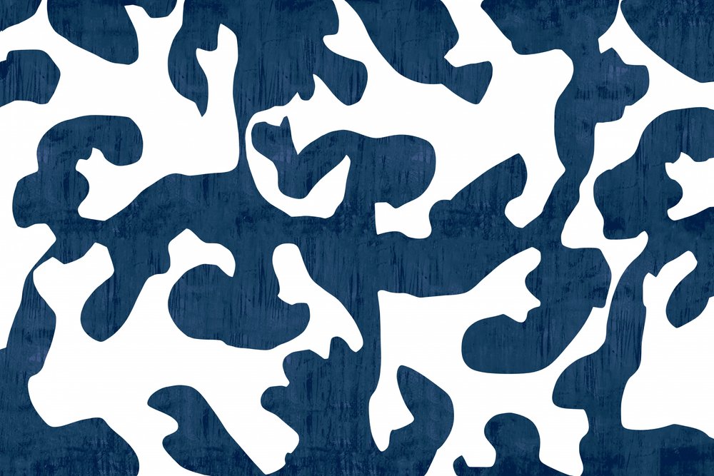 Motif indigo fluide - cartissi