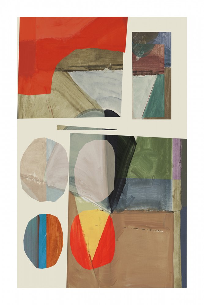 Collage géométrique en couleurs - cartissi