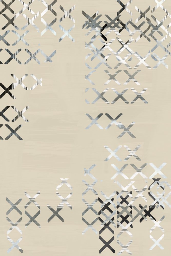 Motif géométrique en croix - cartissi