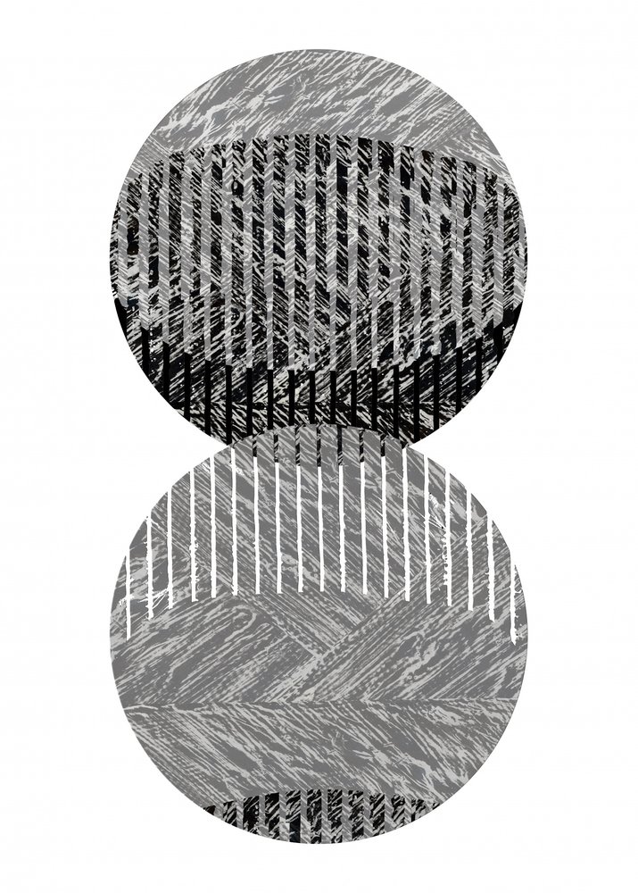 Cercles à rayures géométriques - cartissi