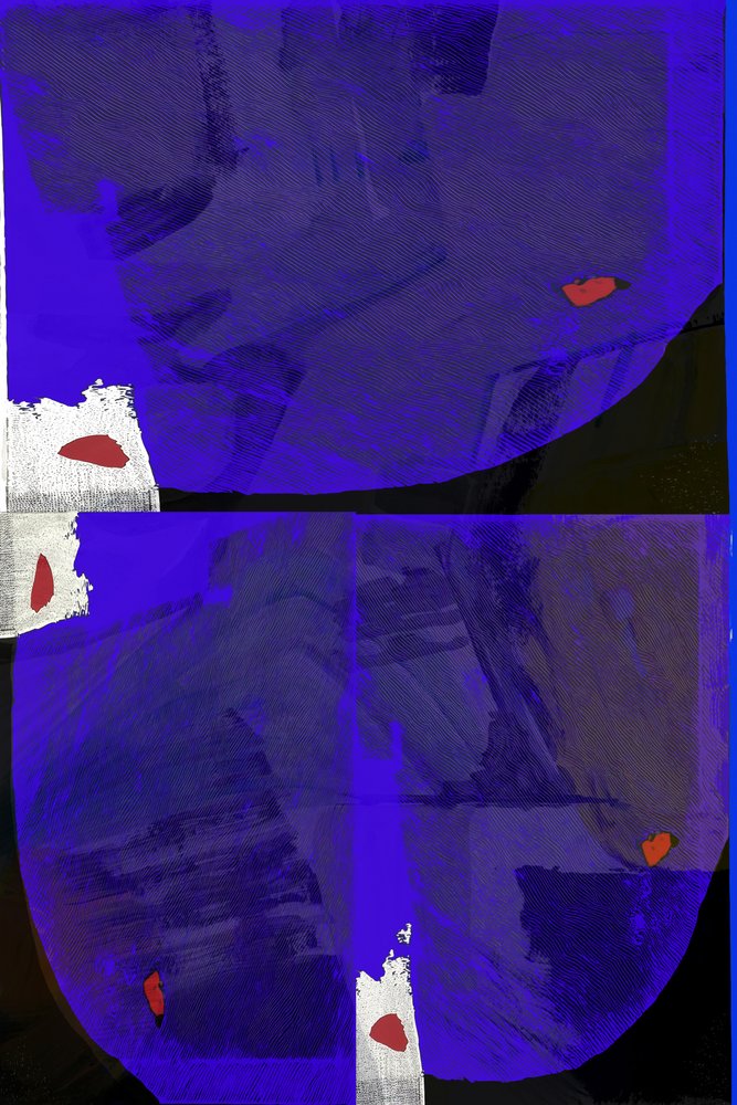 Couches abstraites indigo - cartissi