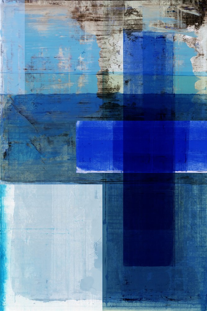 Abstrait bleu indigo - cartissi