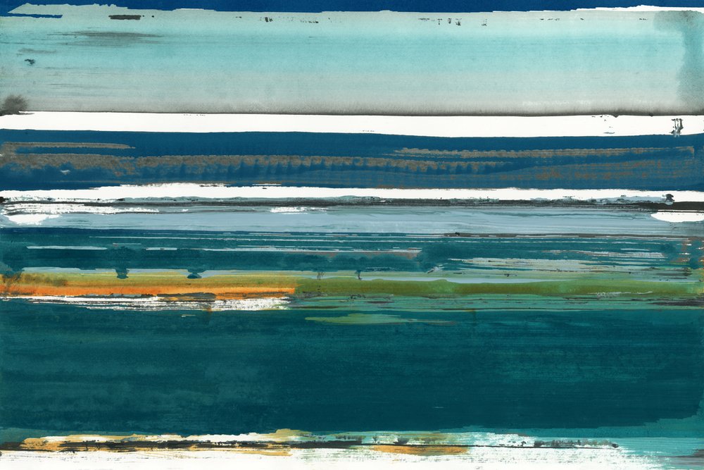 Paysage marin abstrait en couches - cartissi