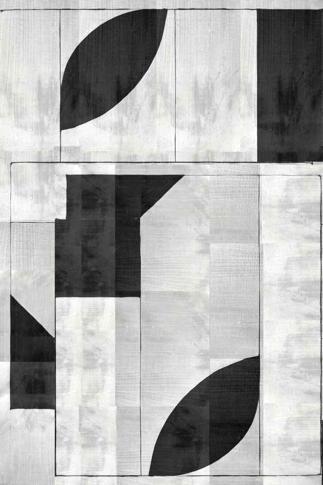 Monochrome géométrique moderne - cartissi